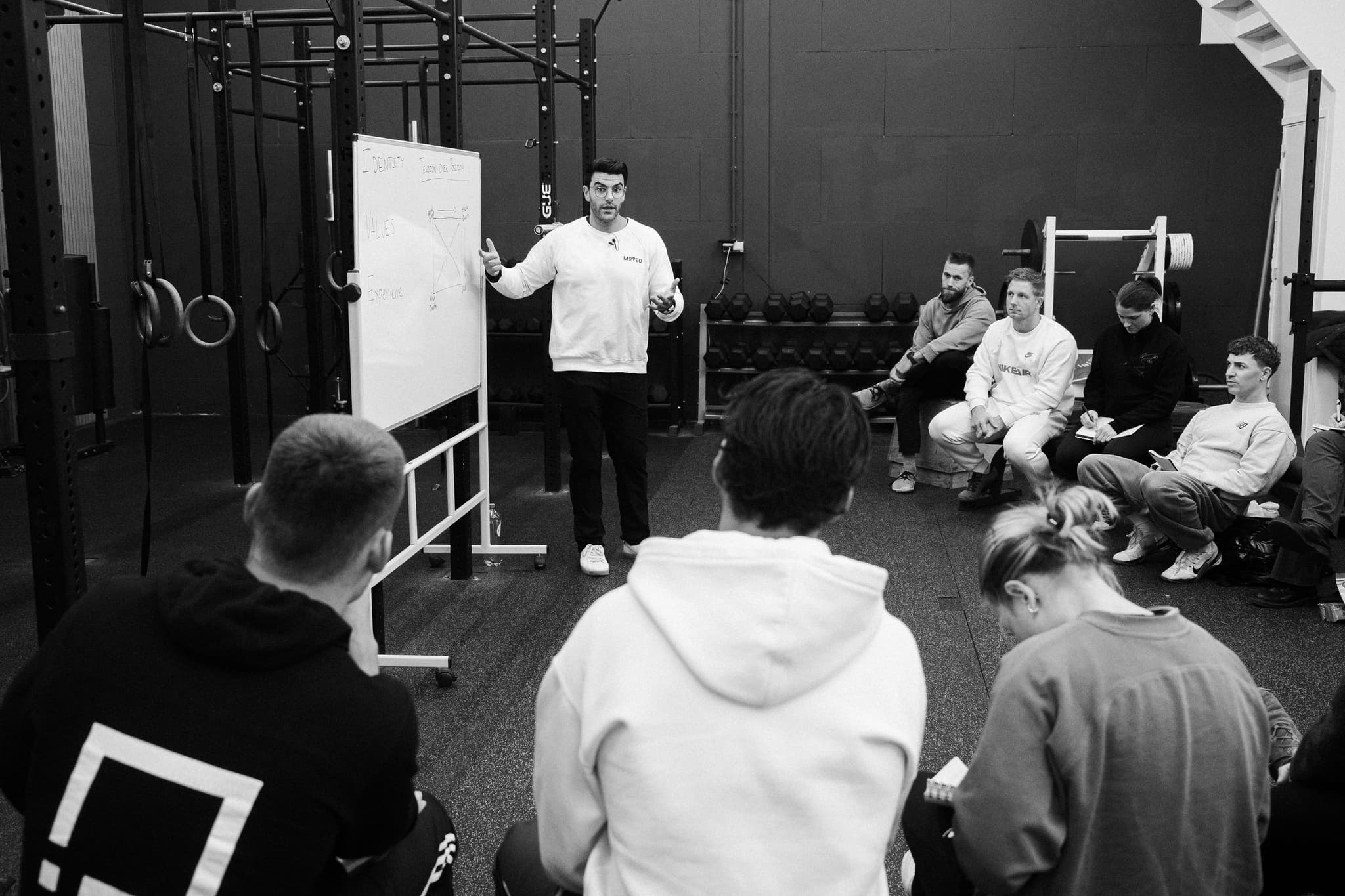 Richard Aceves teaching at a Moved Academy workshop