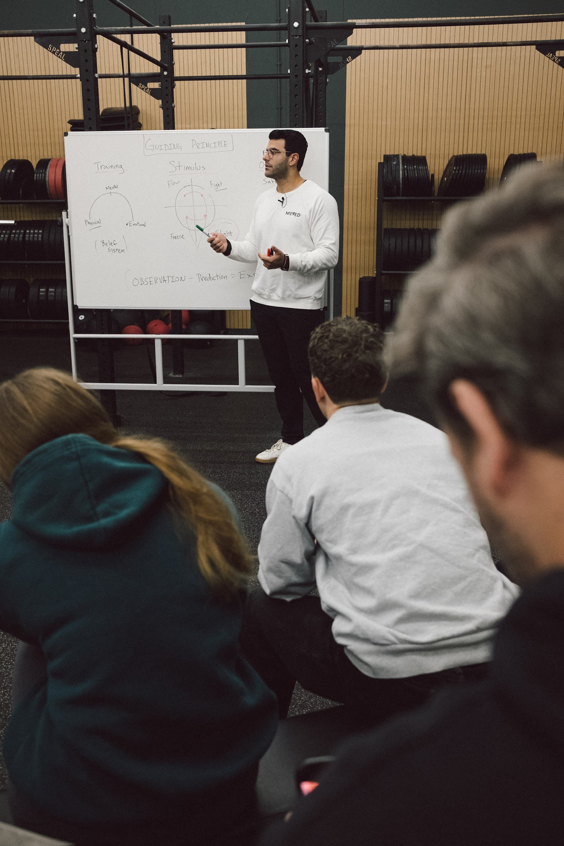 Richard Aceves teaching coaches at a Moved Academy workshop